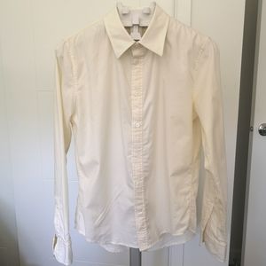 Kit and Ace off white casual dress shirt cashmere blend